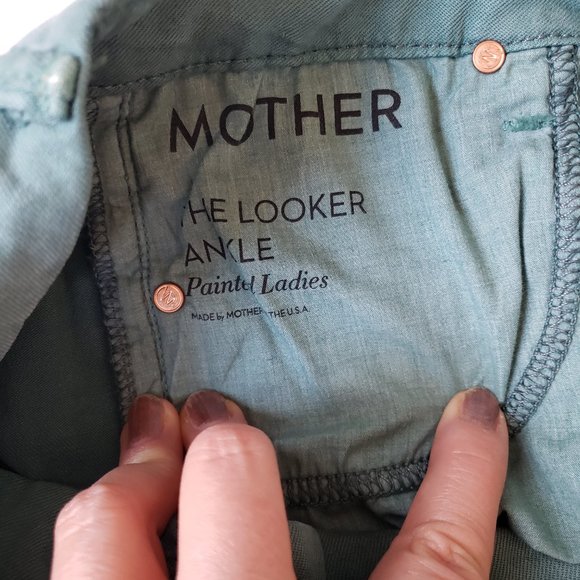 Mother The Looker Ankle In Blue Lagoon Skinny Fit Stretch Jeans - Picture 7 of 10